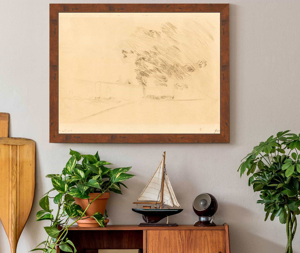 In The Park At Versailles First Plate by Jean Louis Forain