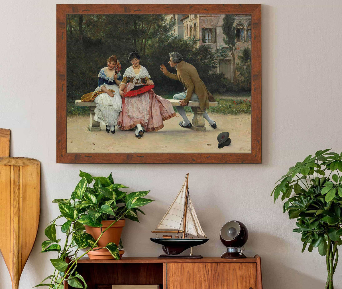 In The Park by Eugen Von Blaas