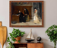 In The Sacristy by Eugen Von Blaas