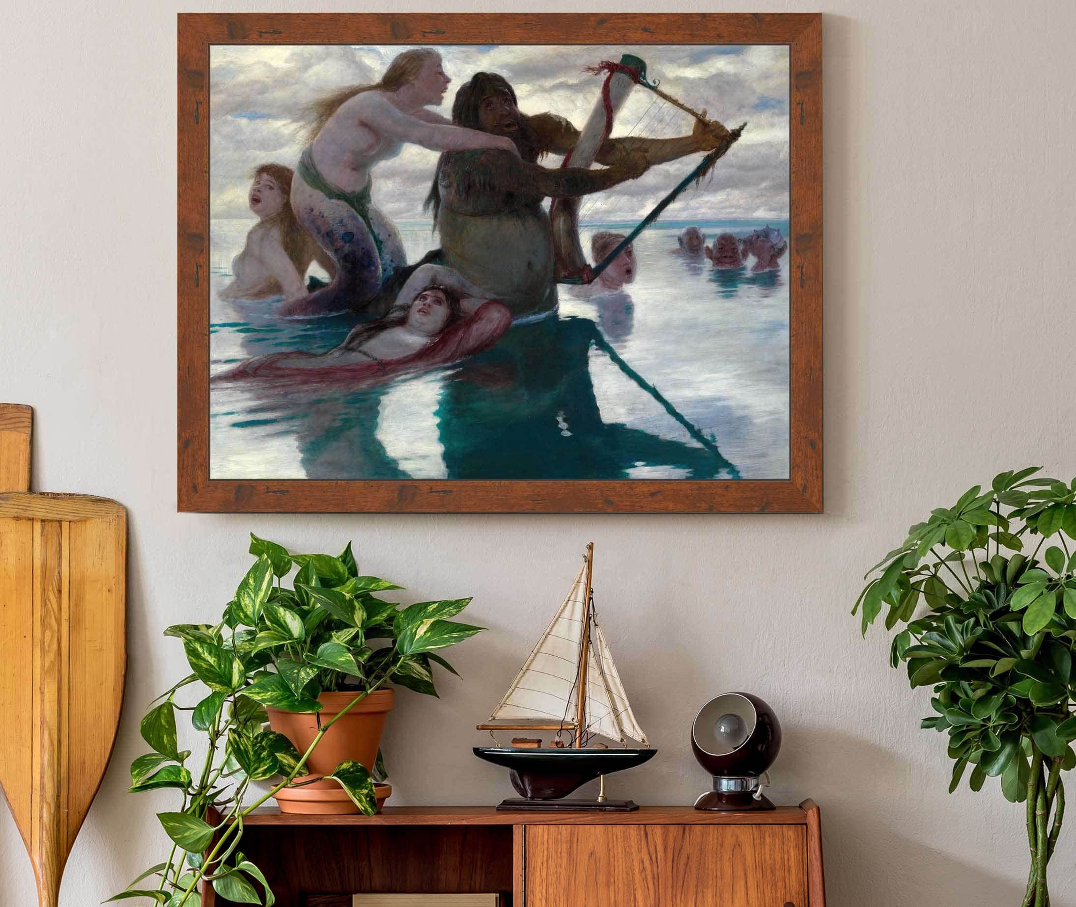 In The Sea by Arnold Bocklin