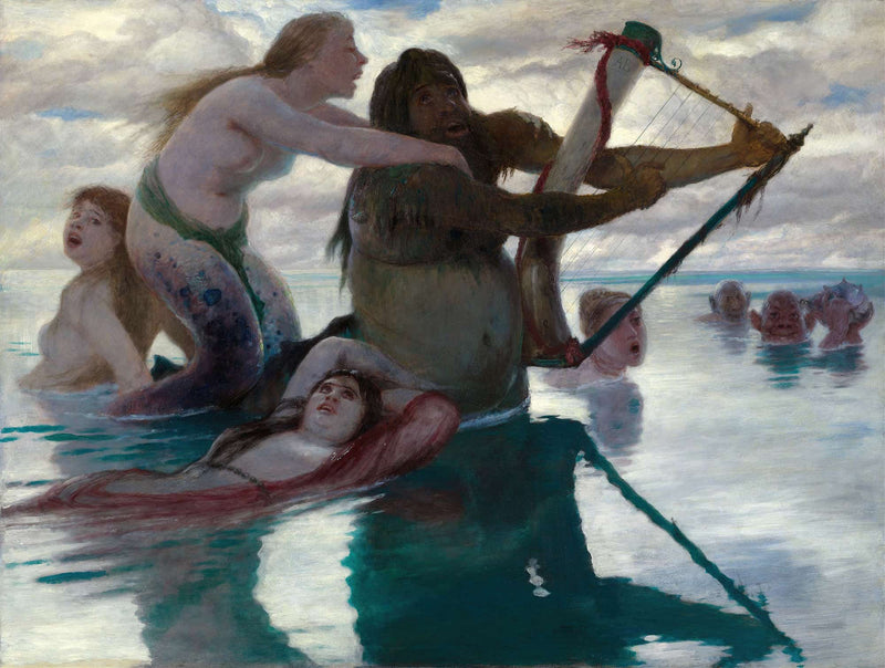 In The Sea by Arnold Bocklin