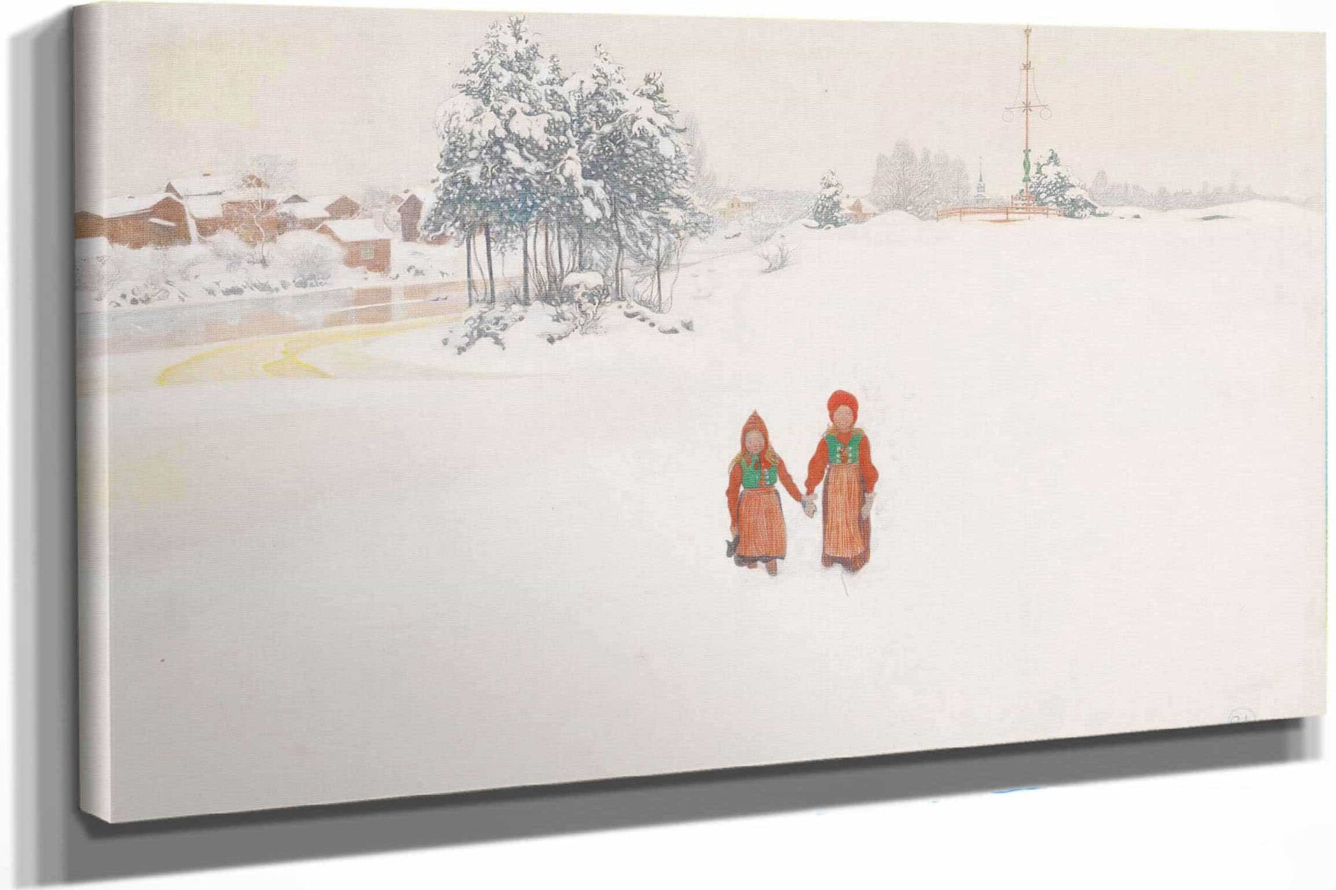 In The Snow by Carl Larsson