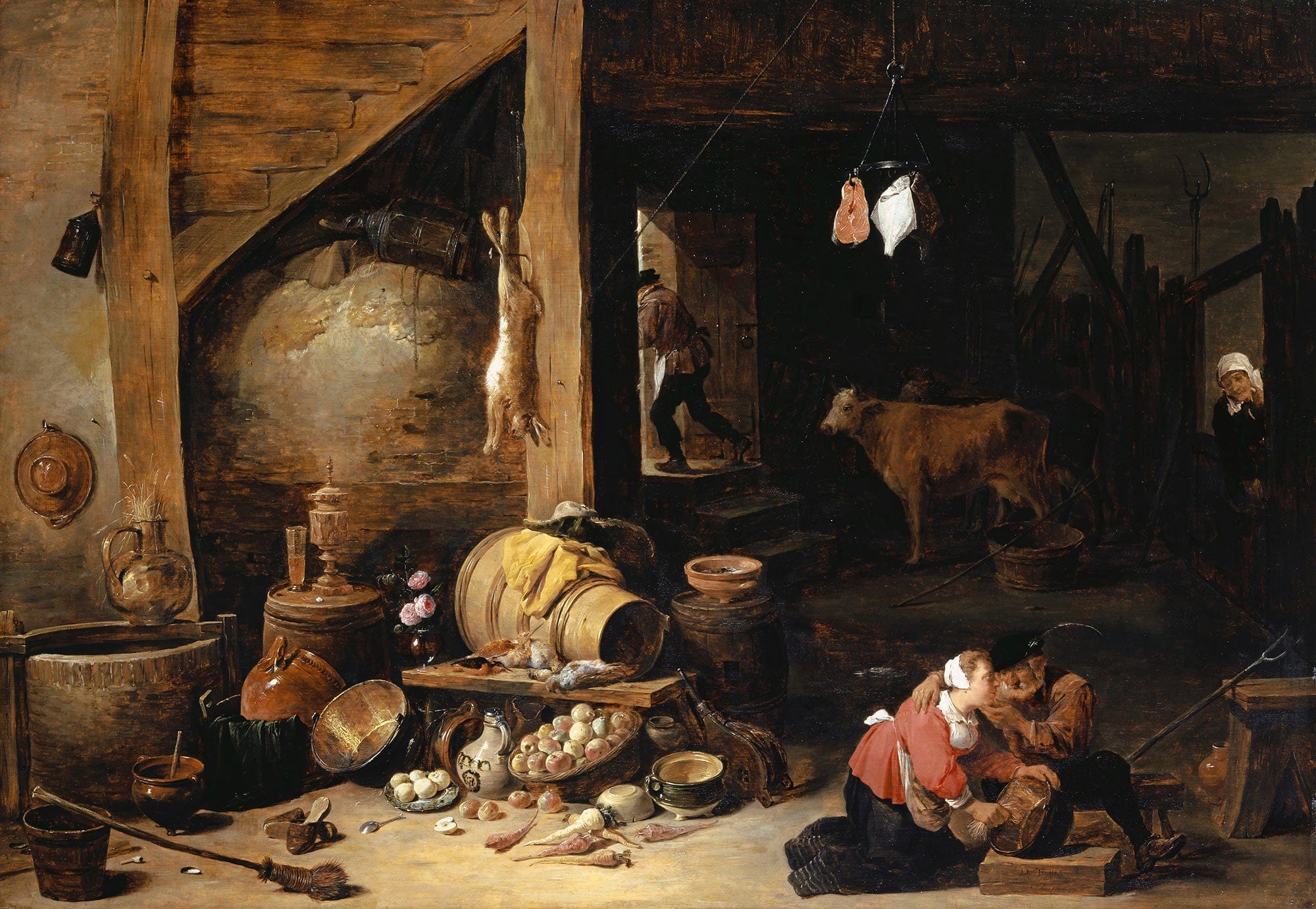 In The Stable by David Teniers The Younger