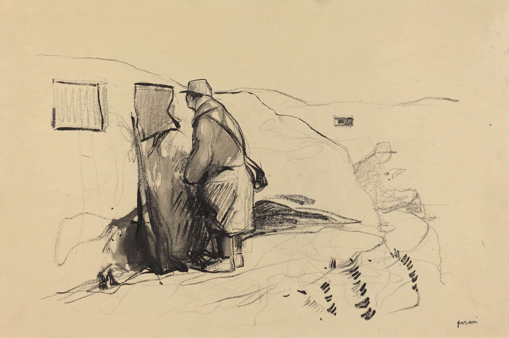 In The Trenches by Jean Louis Forain