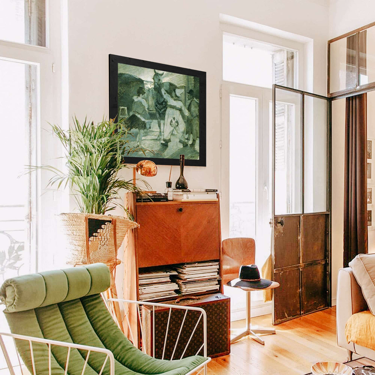 In The Wings At The Circus by Henri De Toulouse Lautrec