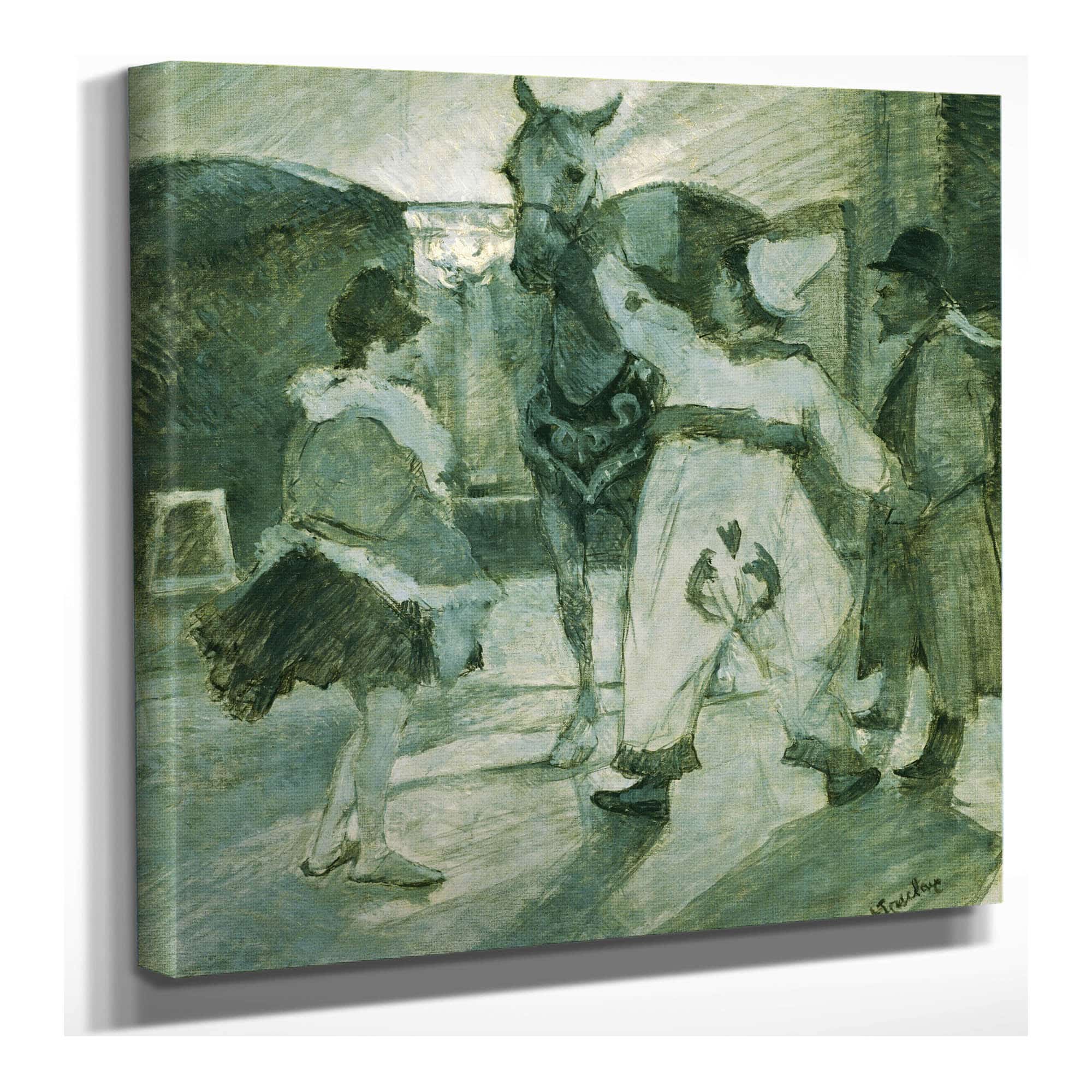 In The Wings At The Circus by Henri De Toulouse Lautrec