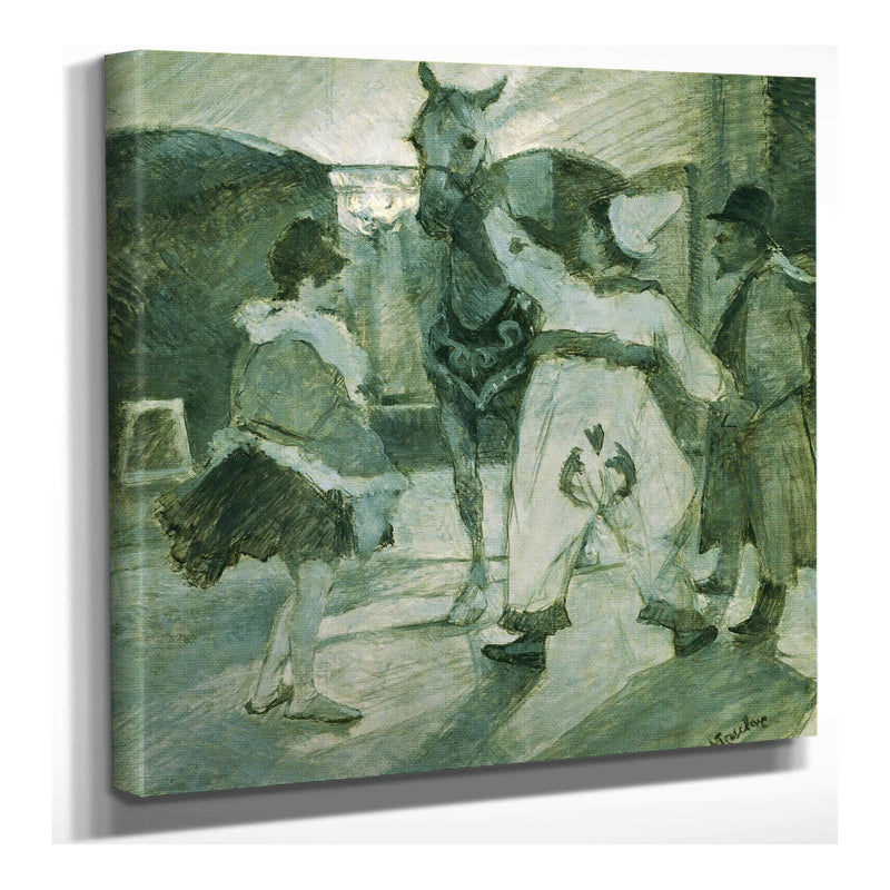 In The Wings At The Circus by Henri De Toulouse Lautrec