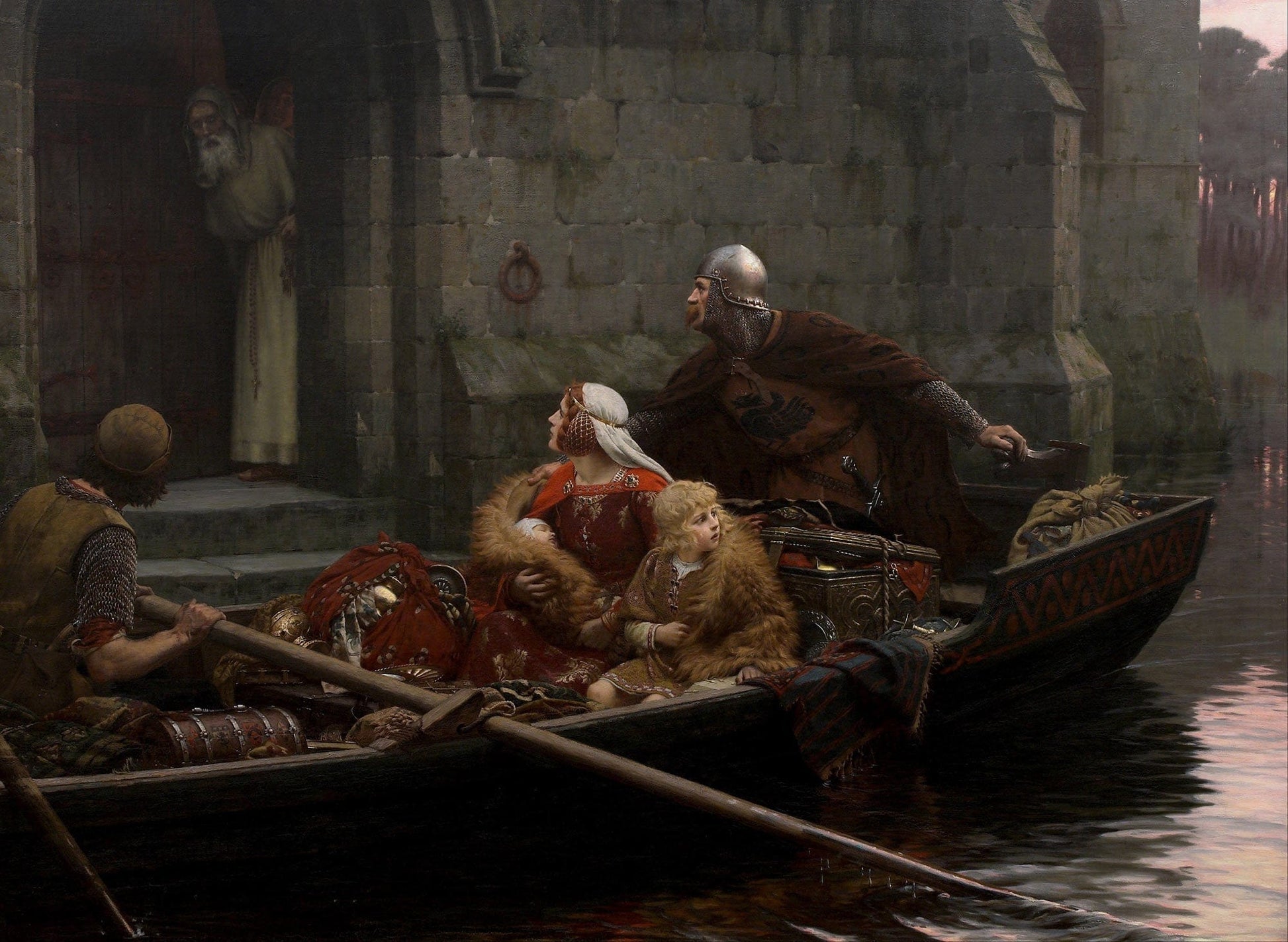 In Time Of Peril by Edmund Blair Leighton