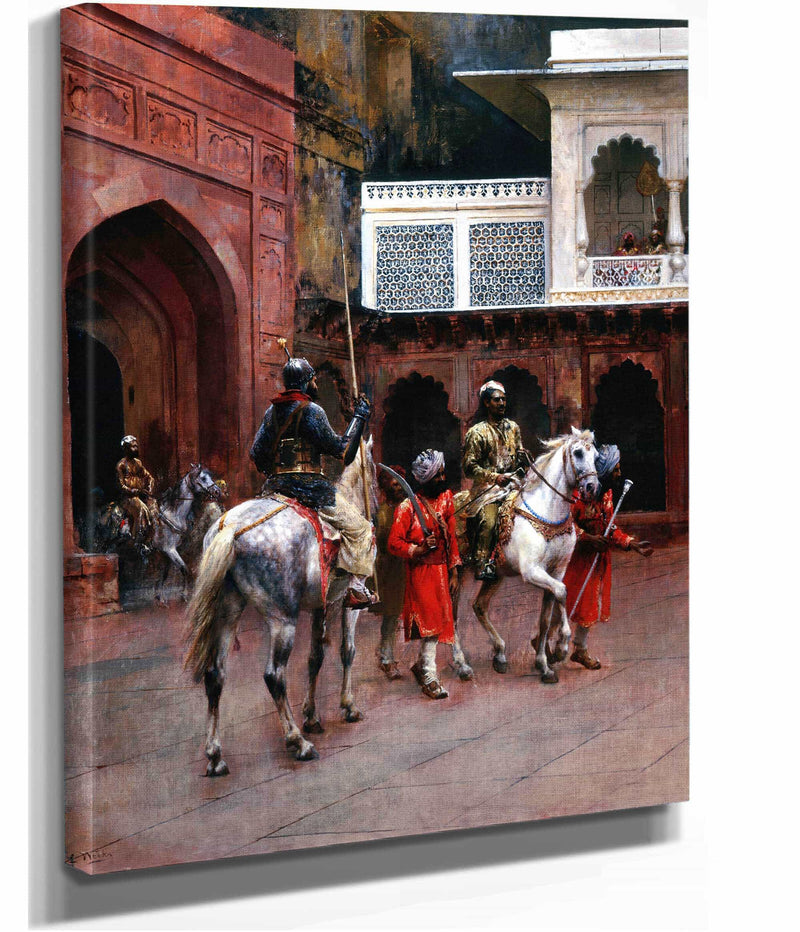 Indian Prince Palace Of Agra by Edwin Lord Weeks