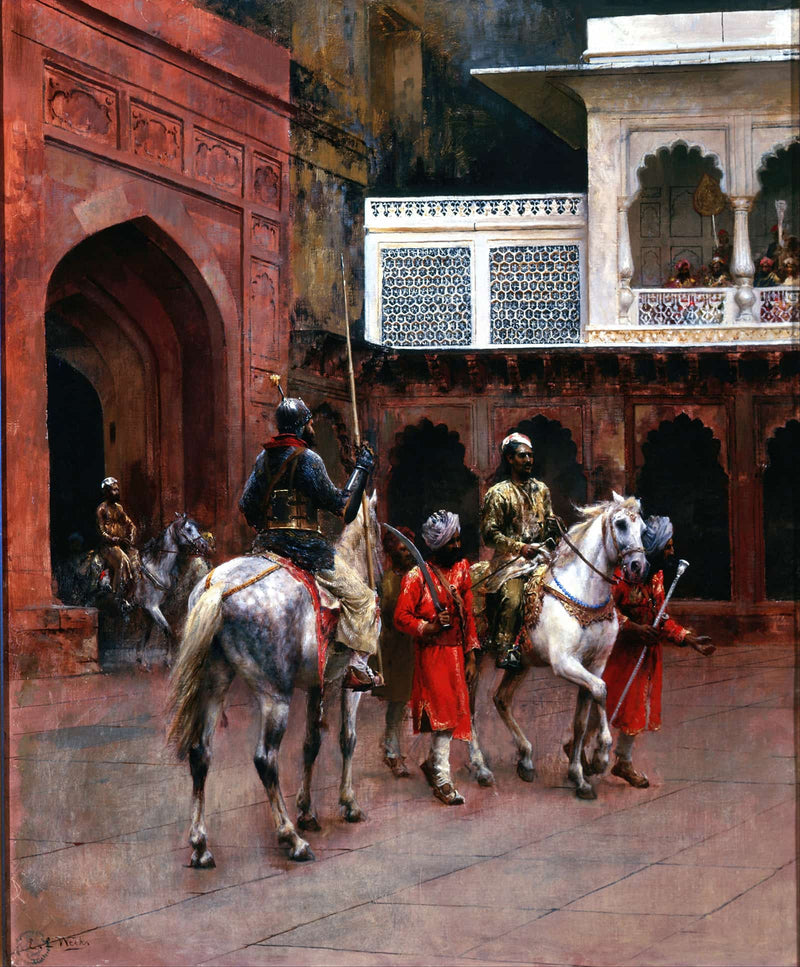 Indian Prince Palace Of Agra by Edwin Lord Weeks