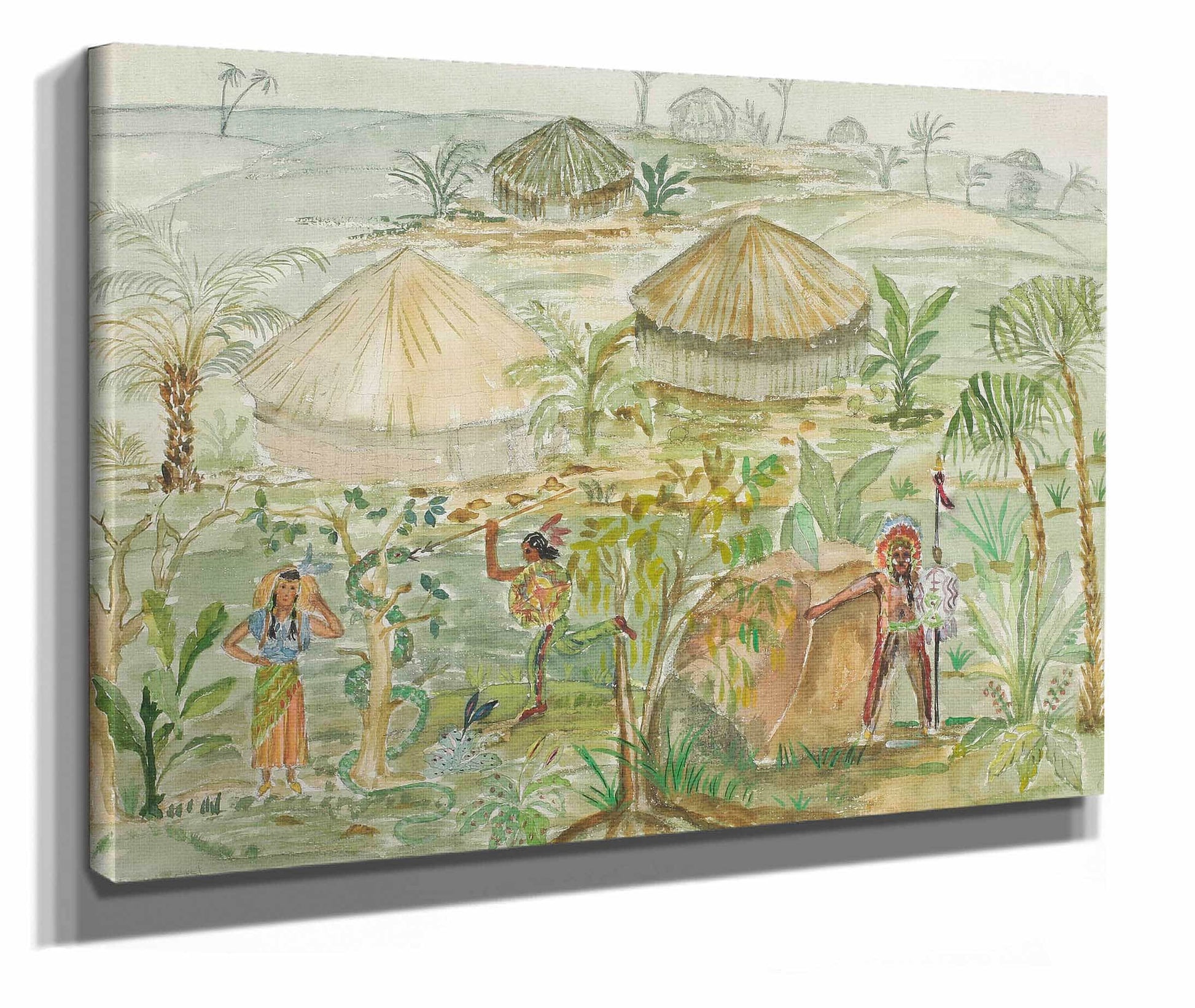 Indianlagret by Nils Dardel