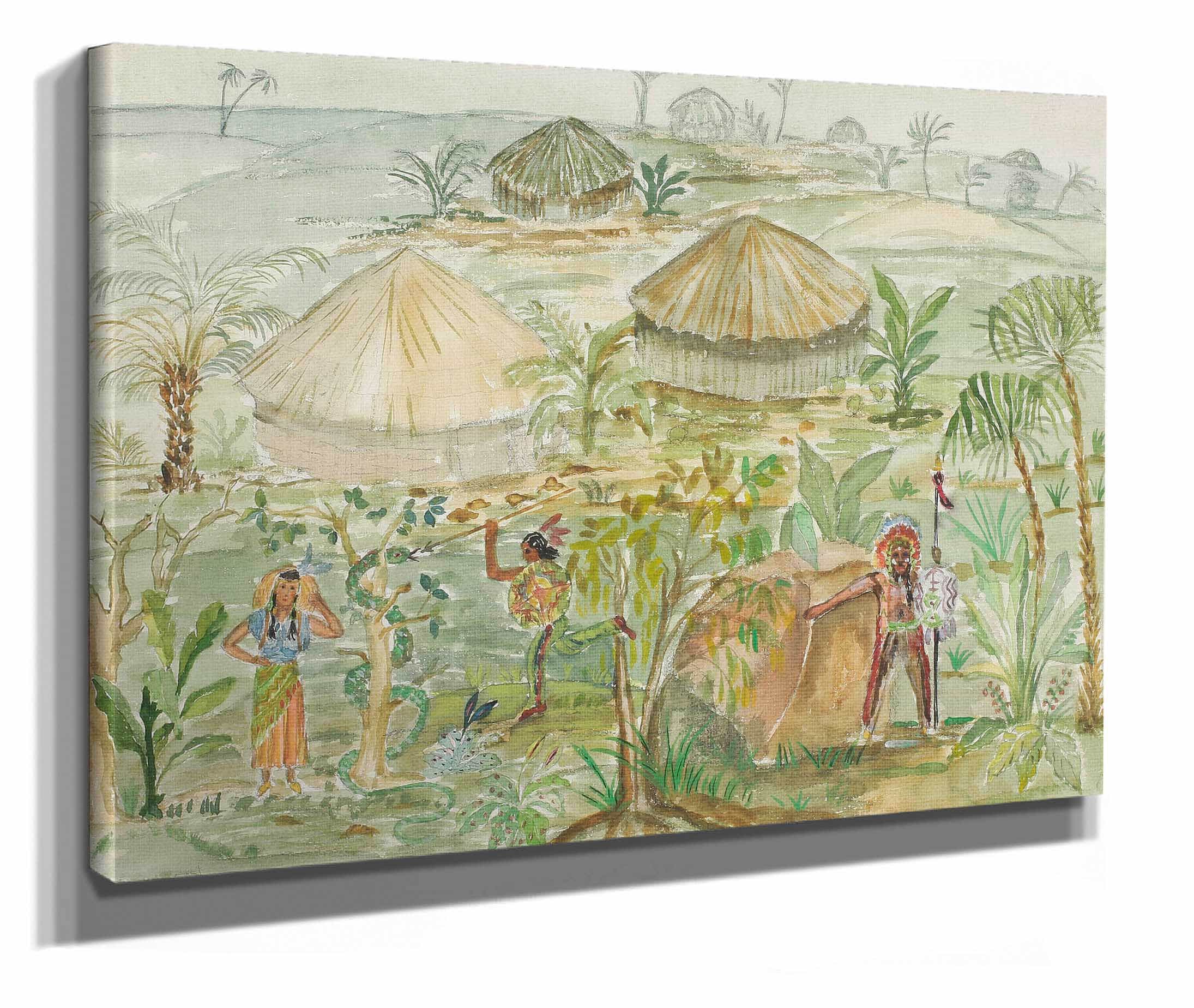 Indianlagret by Nils Dardel