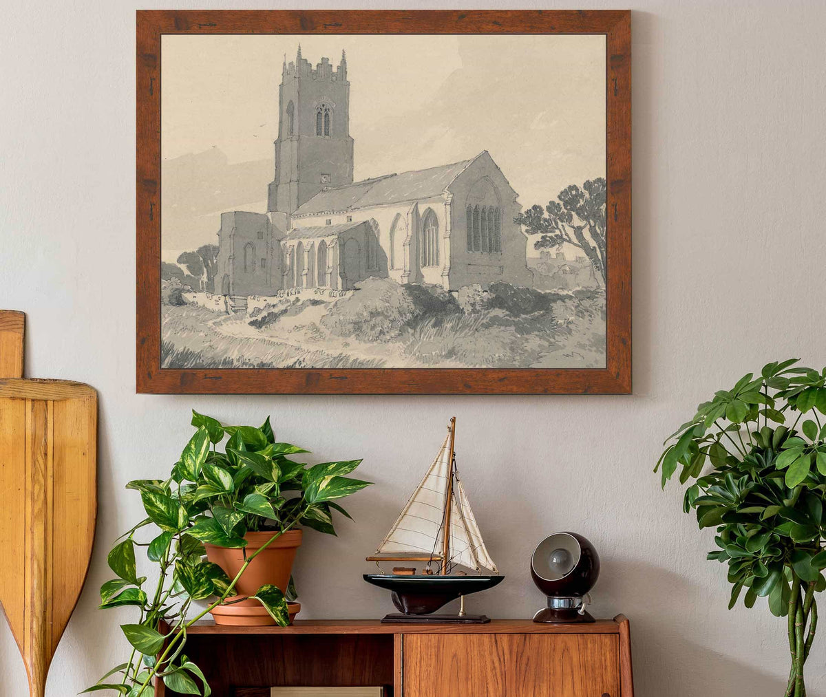 Ingham Church Norfolk by John Sell Cotman