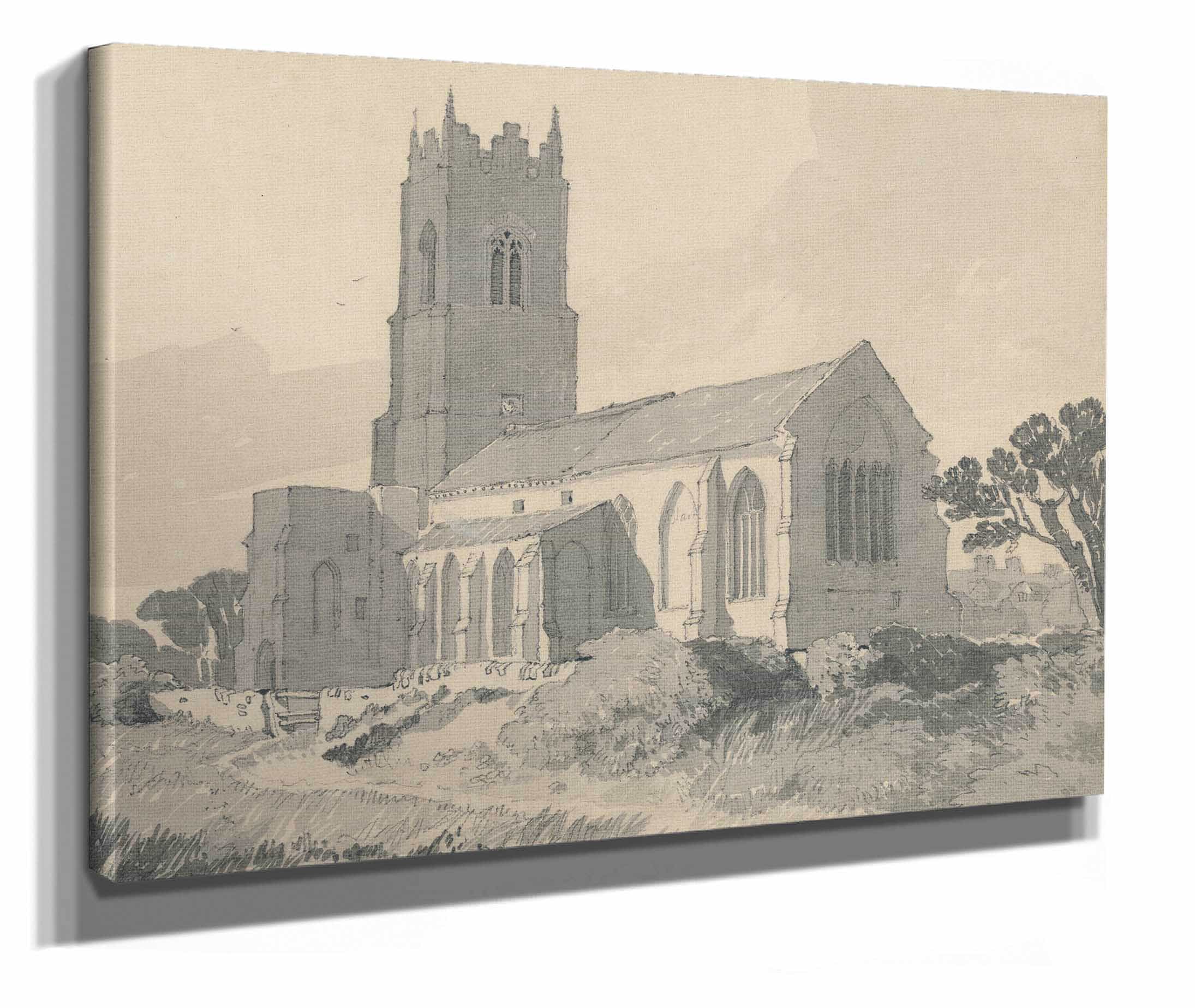 Ingham Church Norfolk by John Sell Cotman