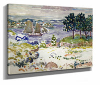 Inlet With Sailboat Maine by Maurice Prendergast