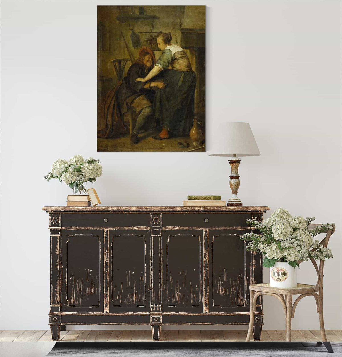 Inn With Guest And Serving Maid by Jan Steen