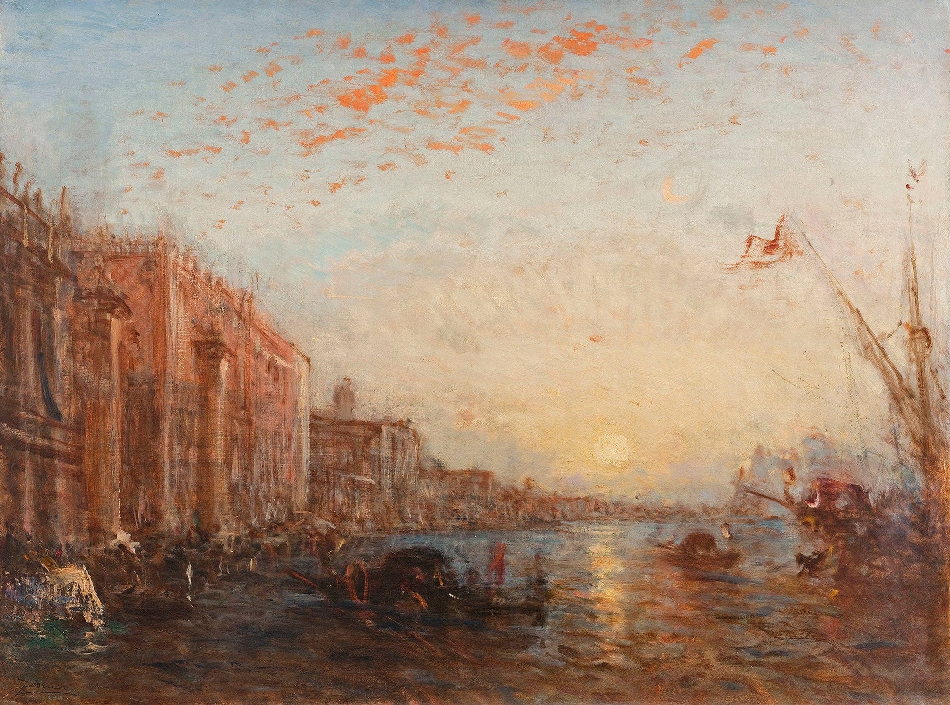 Inondation A Venise by Felix Ziem