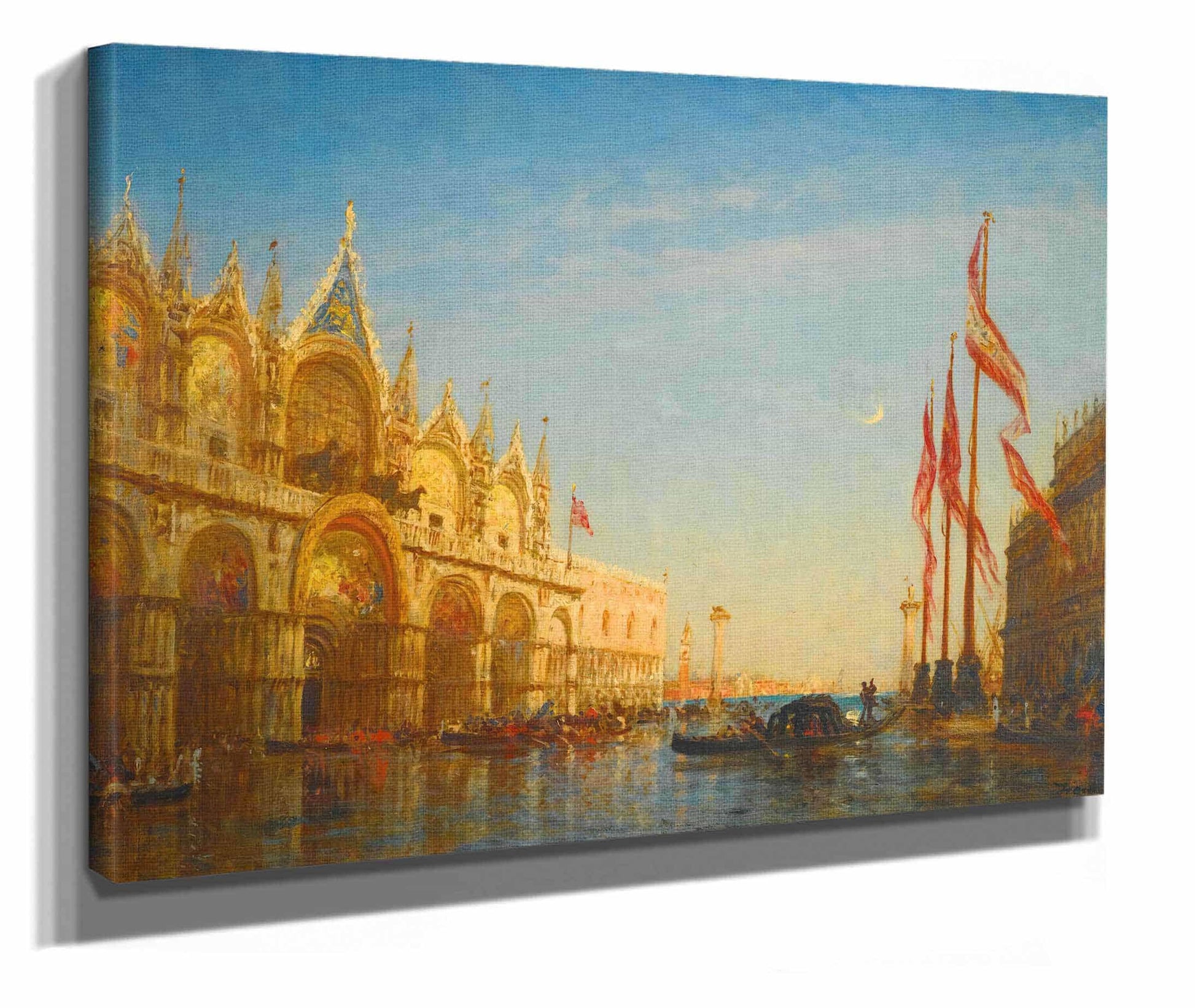 Inondations Sur La Place Saint Marc Venise by Felix Ziem