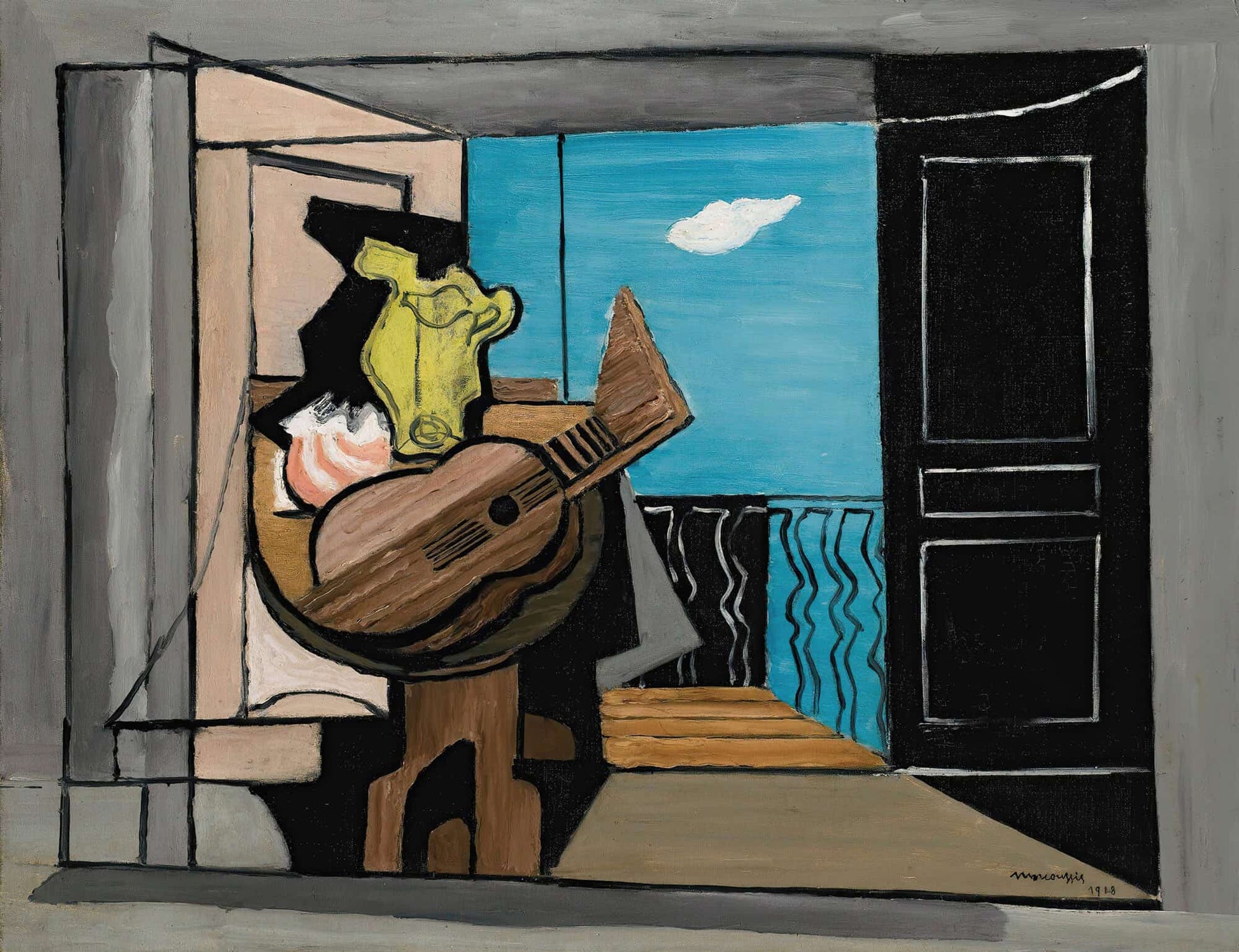 Interieur Au Balcon by Louis Marcoussis