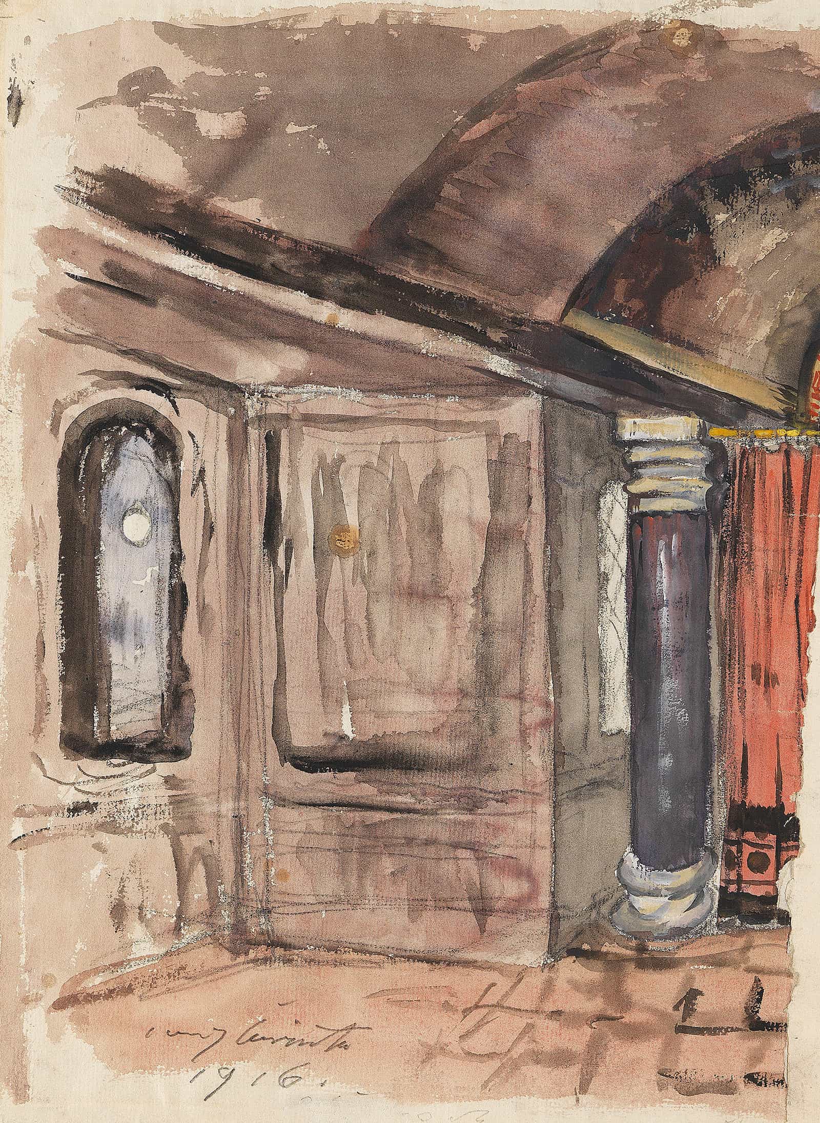 Interieur by Lovis Corinth
