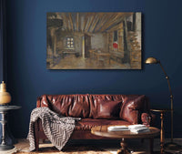 Interieur Dauberge Maquette De Decor Pour La Lepreuse by Edouard Vuillard