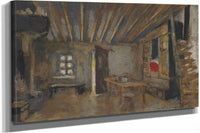 Interieur Dauberge Maquette De Decor Pour La Lepreuse by Edouard Vuillard