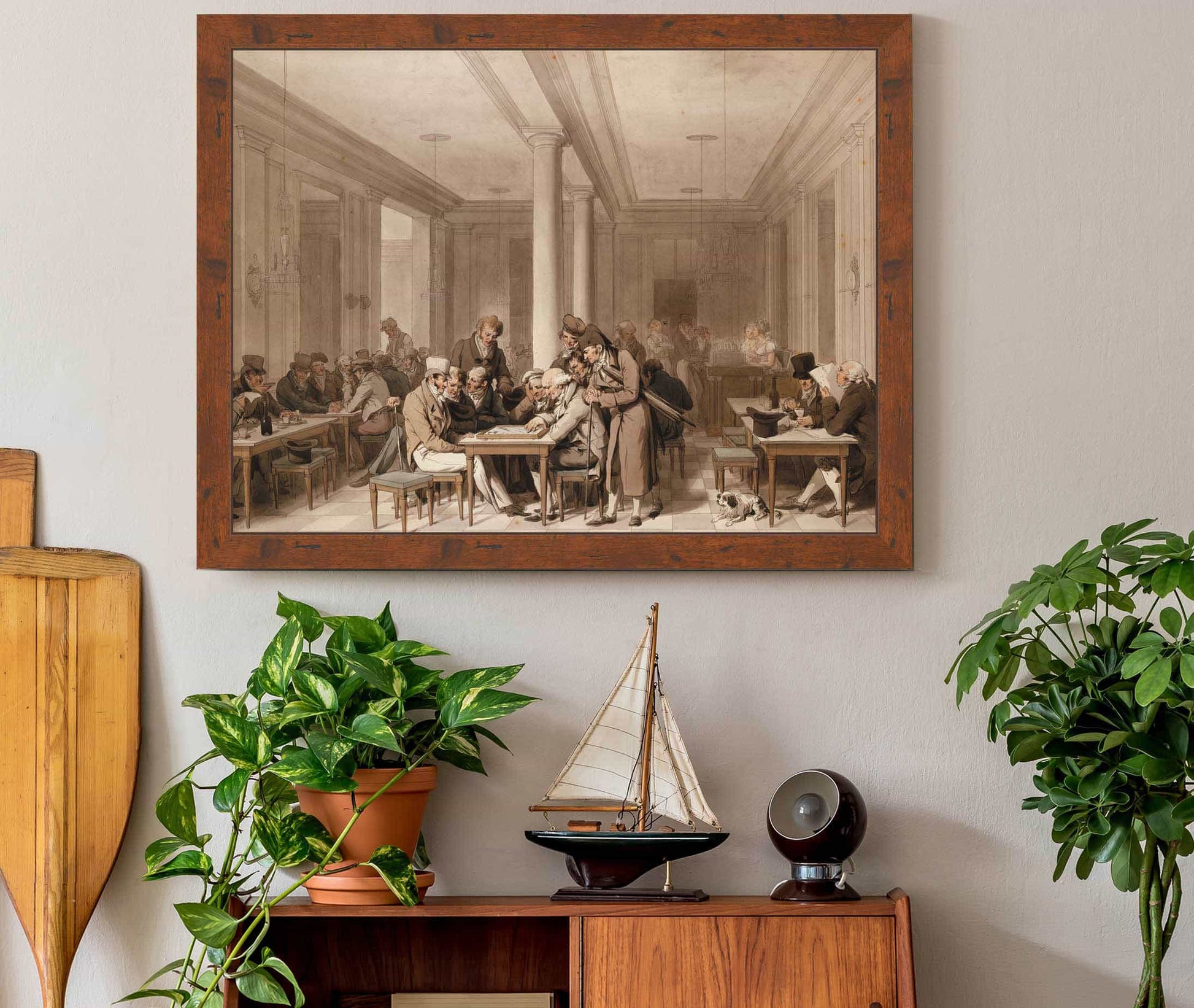 Interieur Dun Grand Cafe Parisien by Louis Leopold Boilly