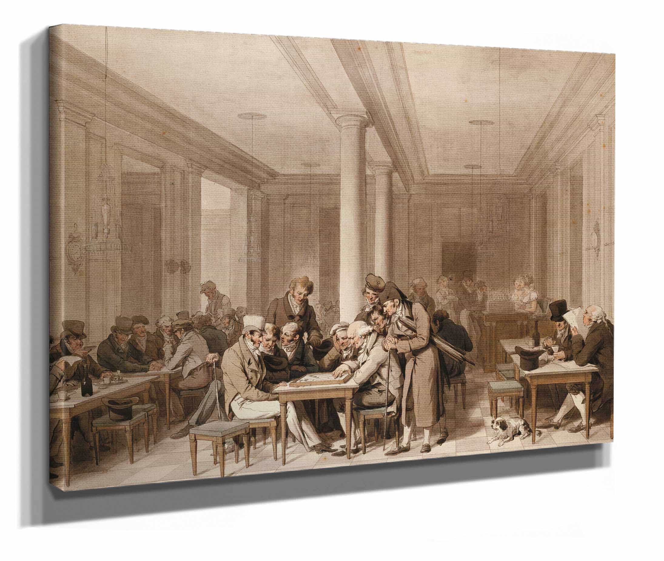 Interieur Dun Grand Cafe Parisien by Louis Leopold Boilly