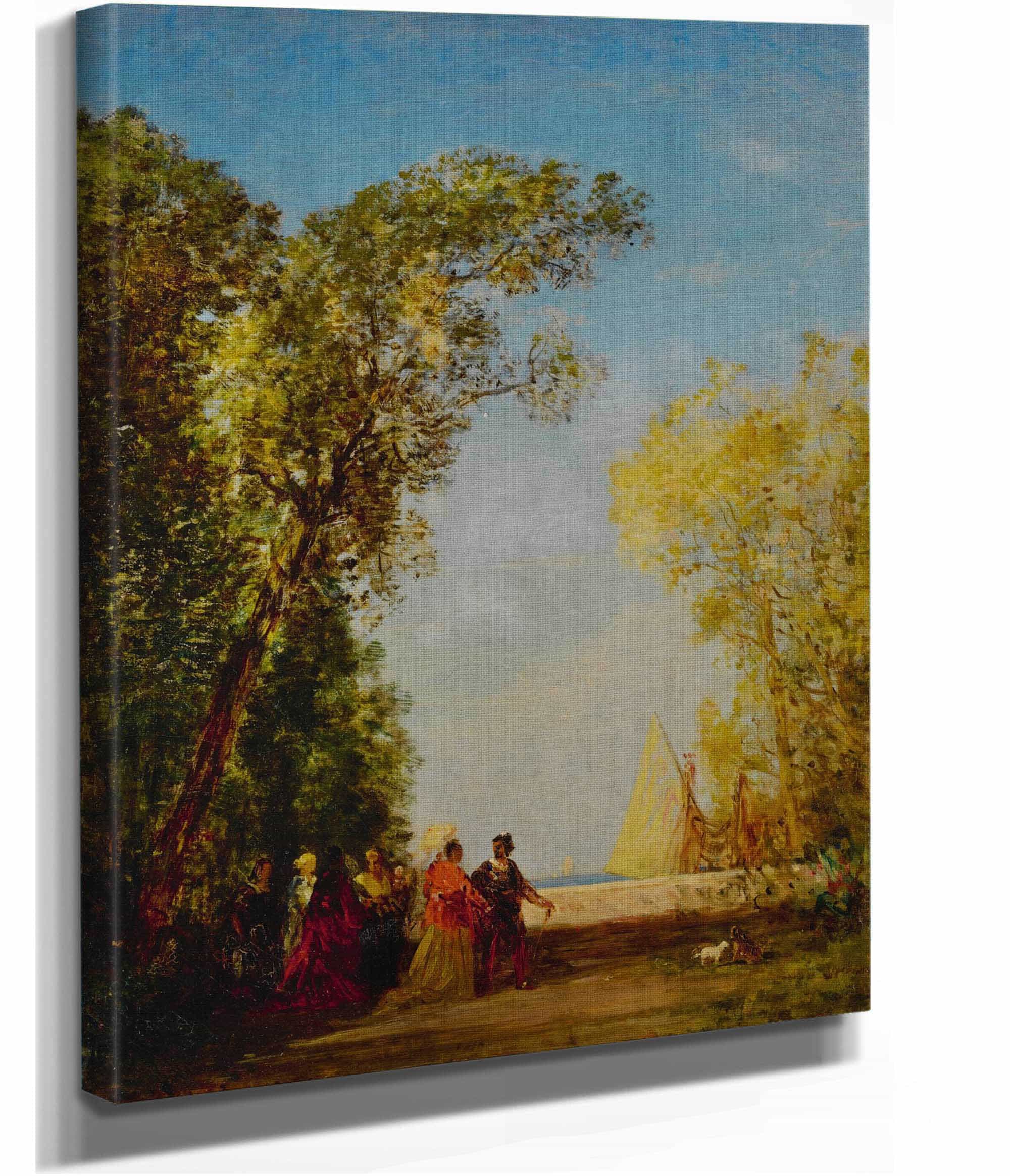 Interieur Dun Jardin A Venise by Felix Ziem