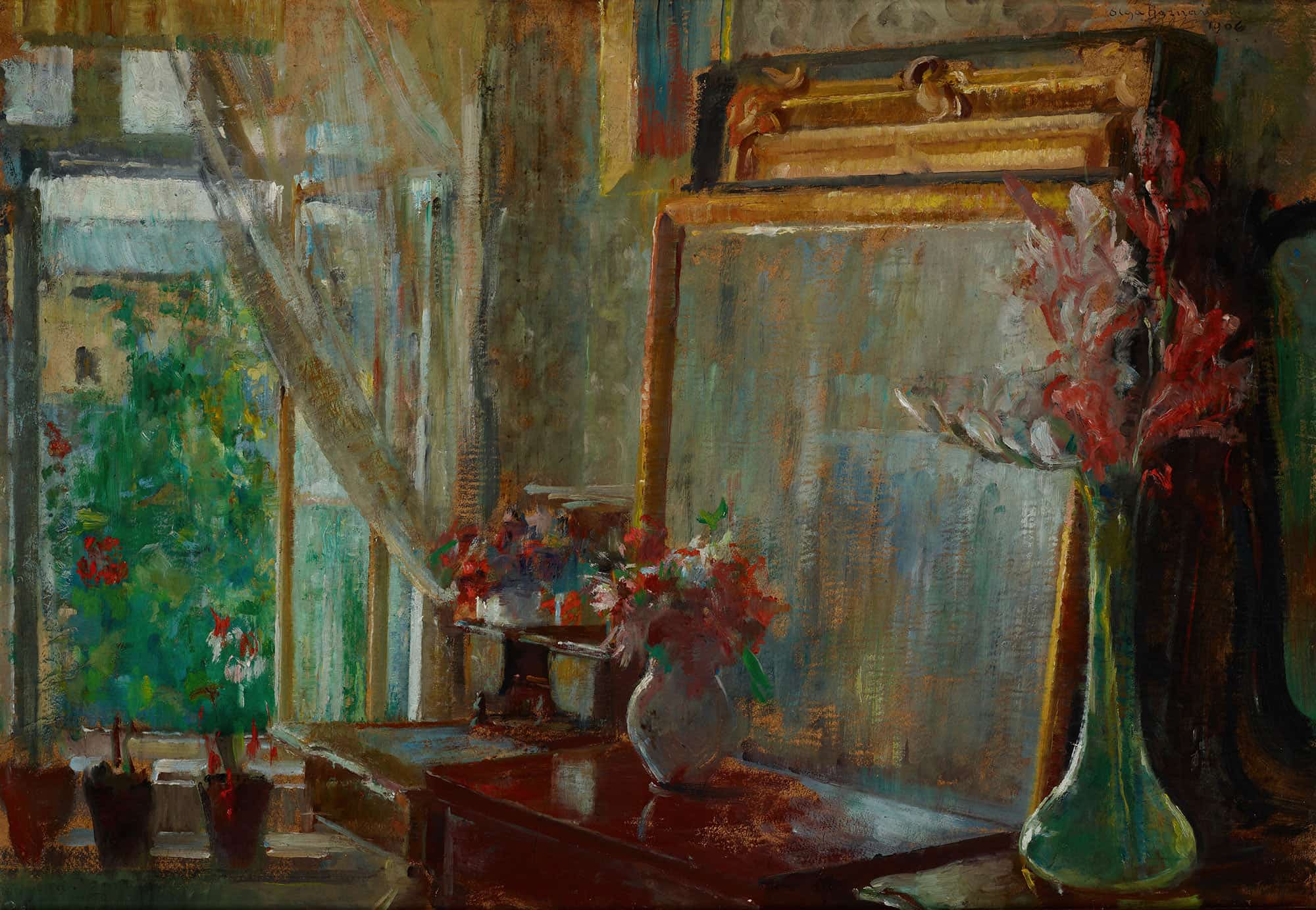 Interior Artists Studio In Krakow by Olga Boznanska