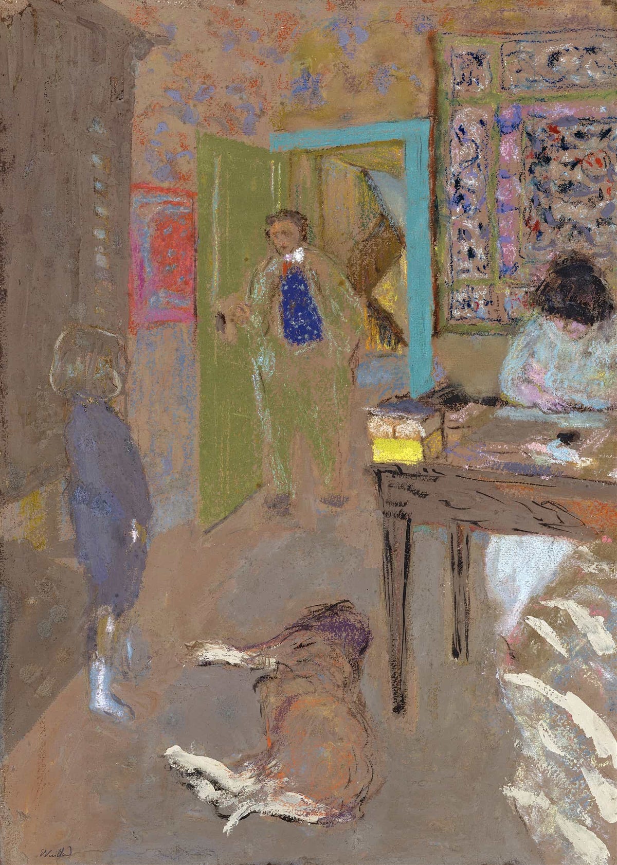 Interior At Saint Jacut by Edouard Vuillard