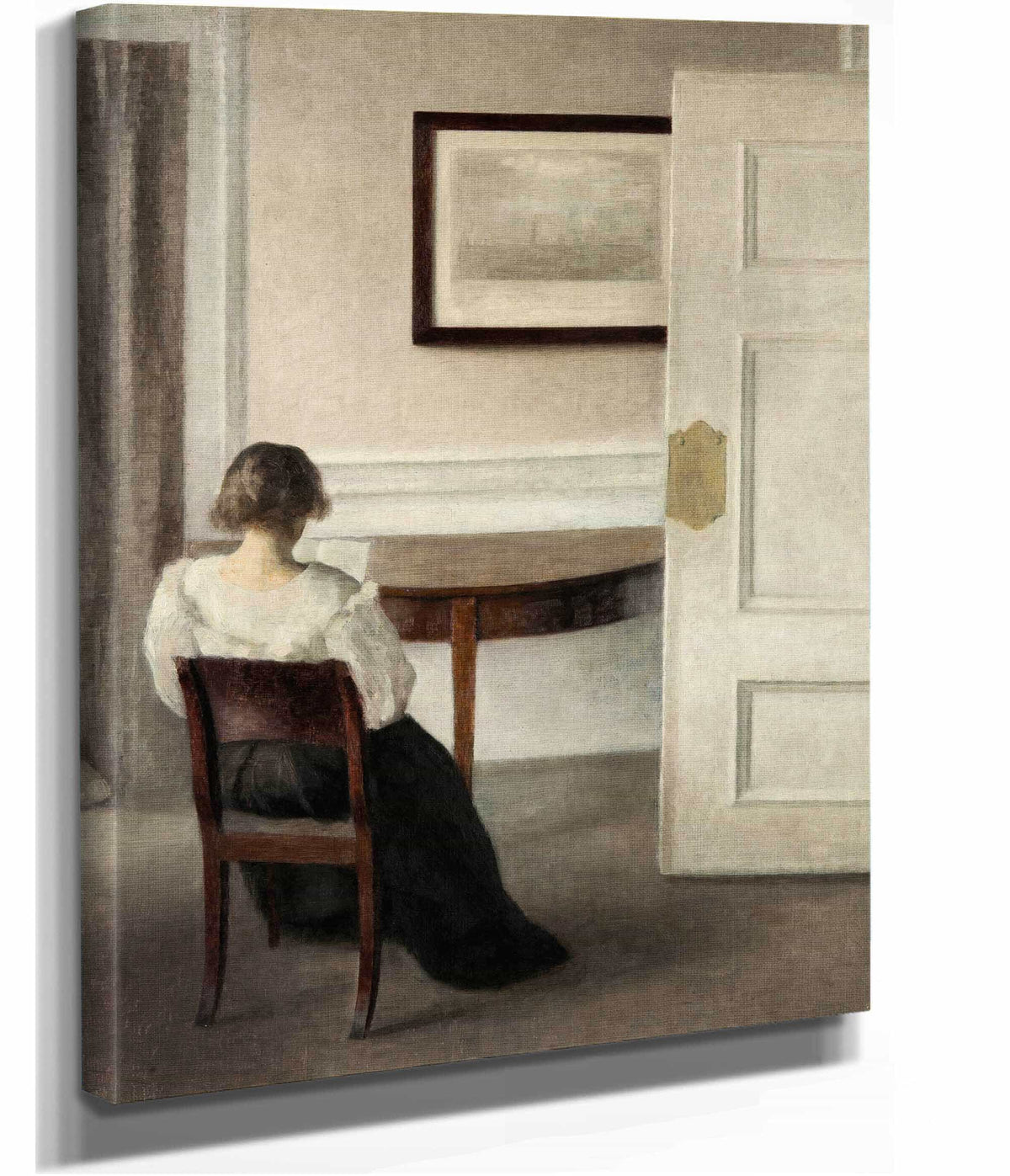 Interior by Vilhelm Hammershoi