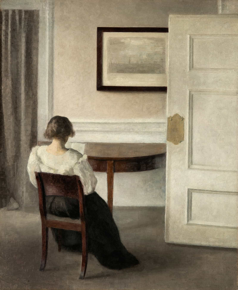 Interior by Vilhelm Hammershoi