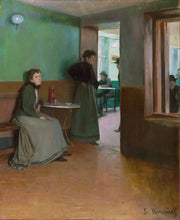 Interior Of A Cafe by Santiago Rusinol