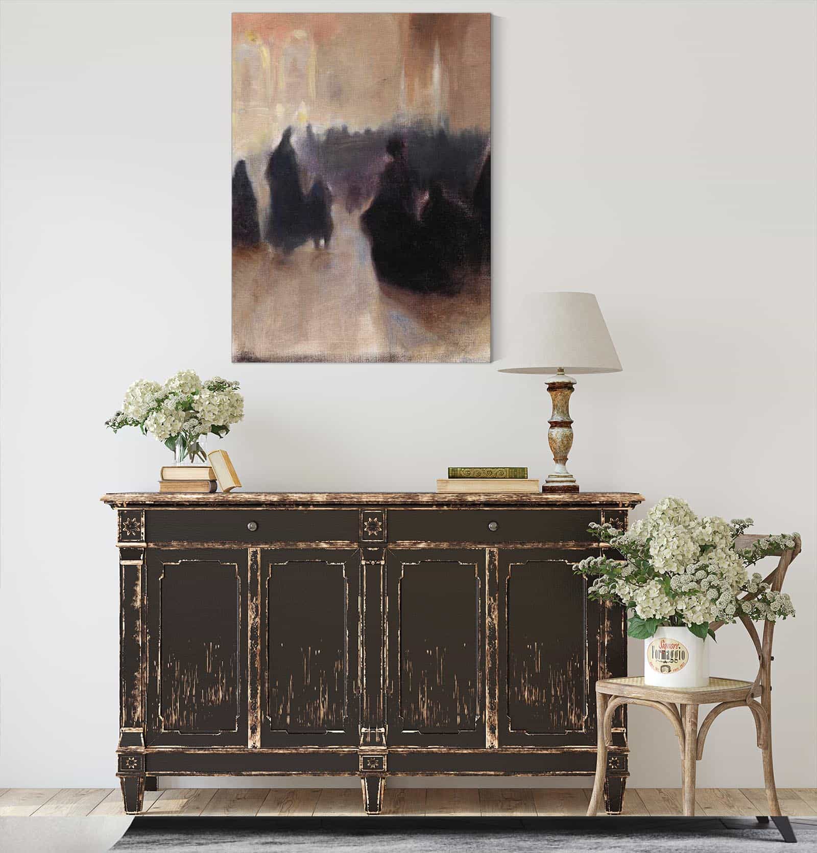 Interior Of A Church In Paris  by Magnus Enckell