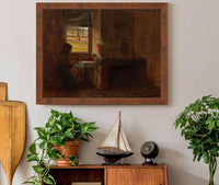 Interior Of A Farmhouse In Maine by Eastman Johnson