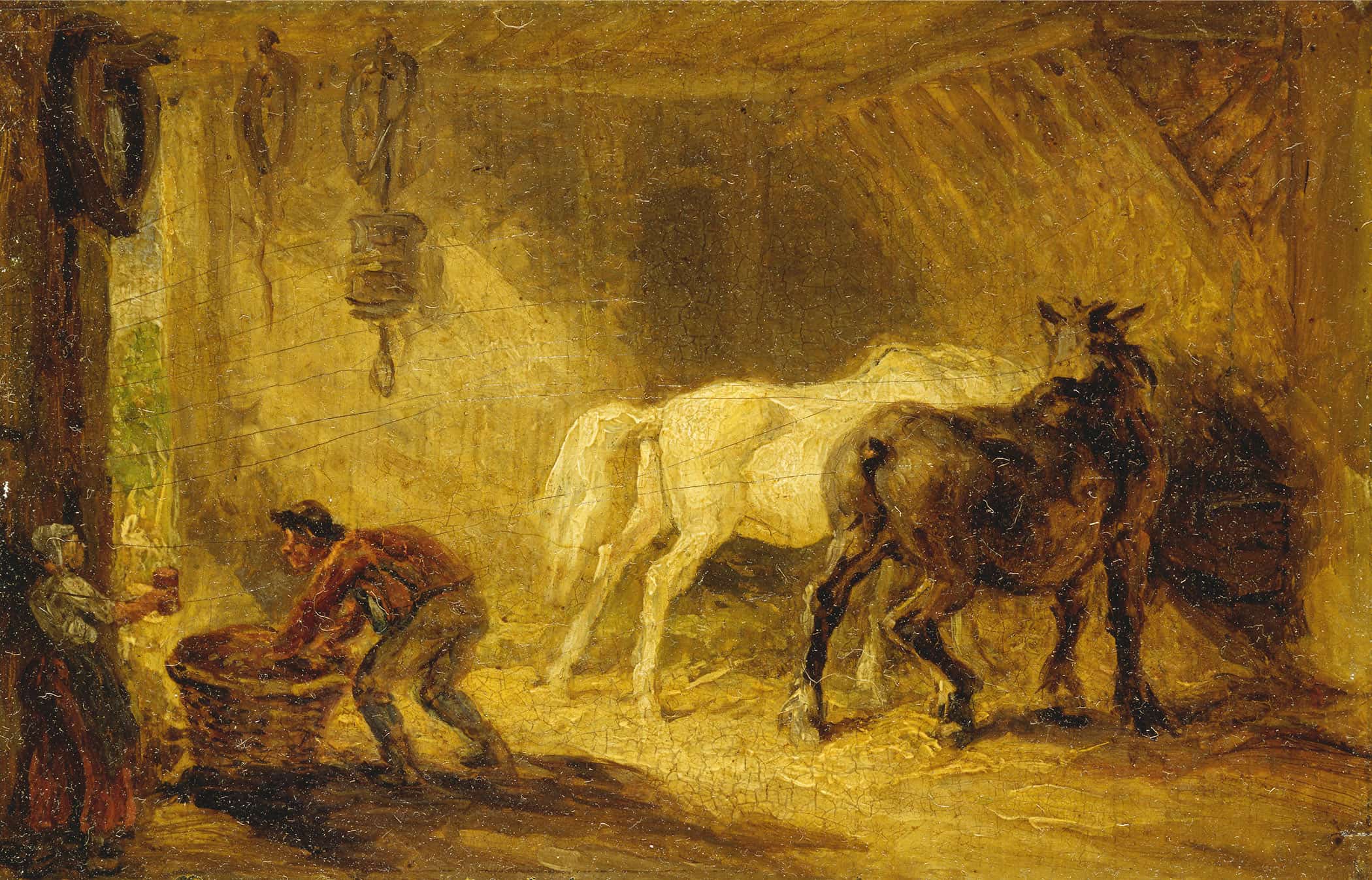 Interior Of A Stable by James Ward
