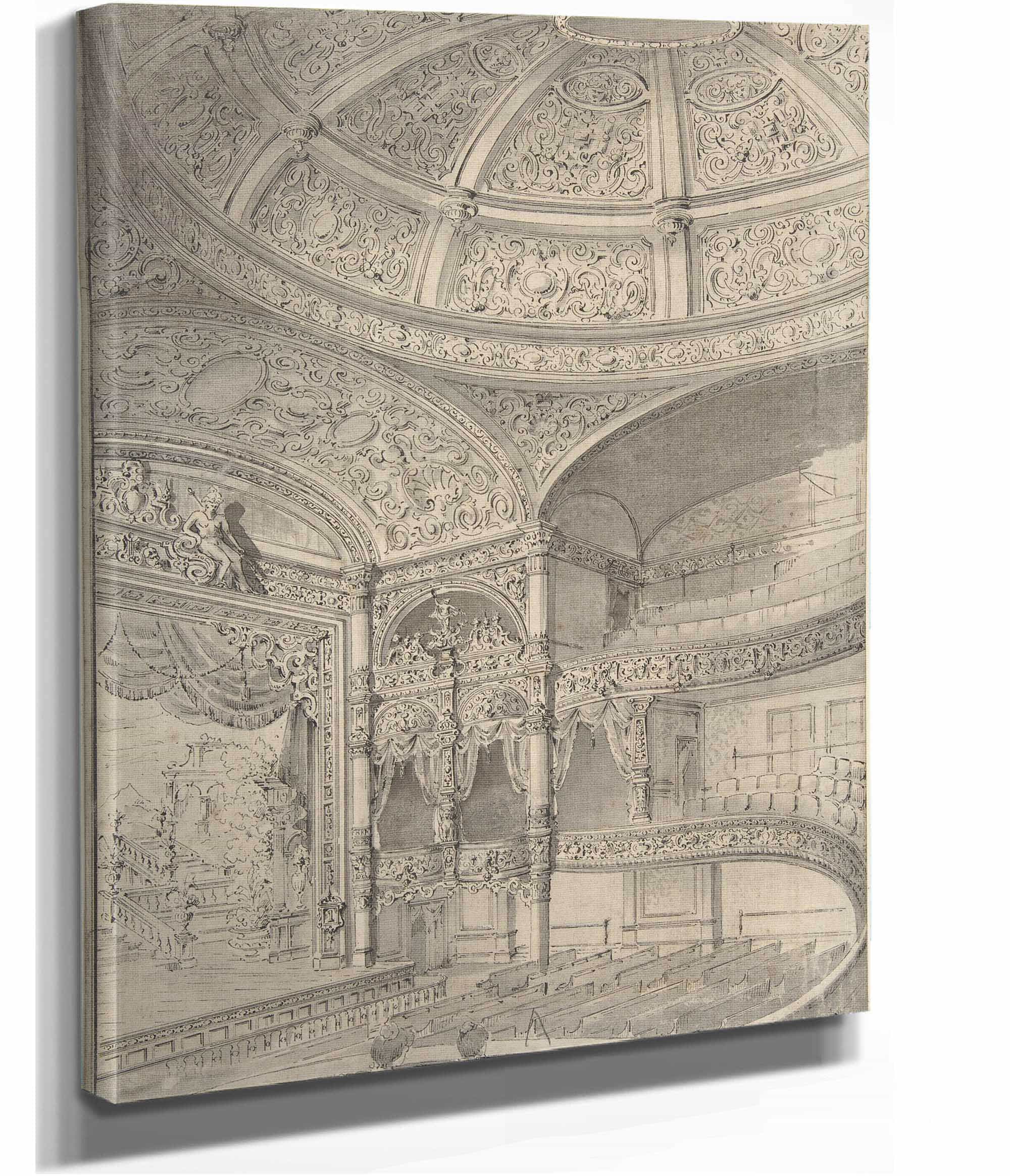 Interior Of A Theatre   by David Roberts