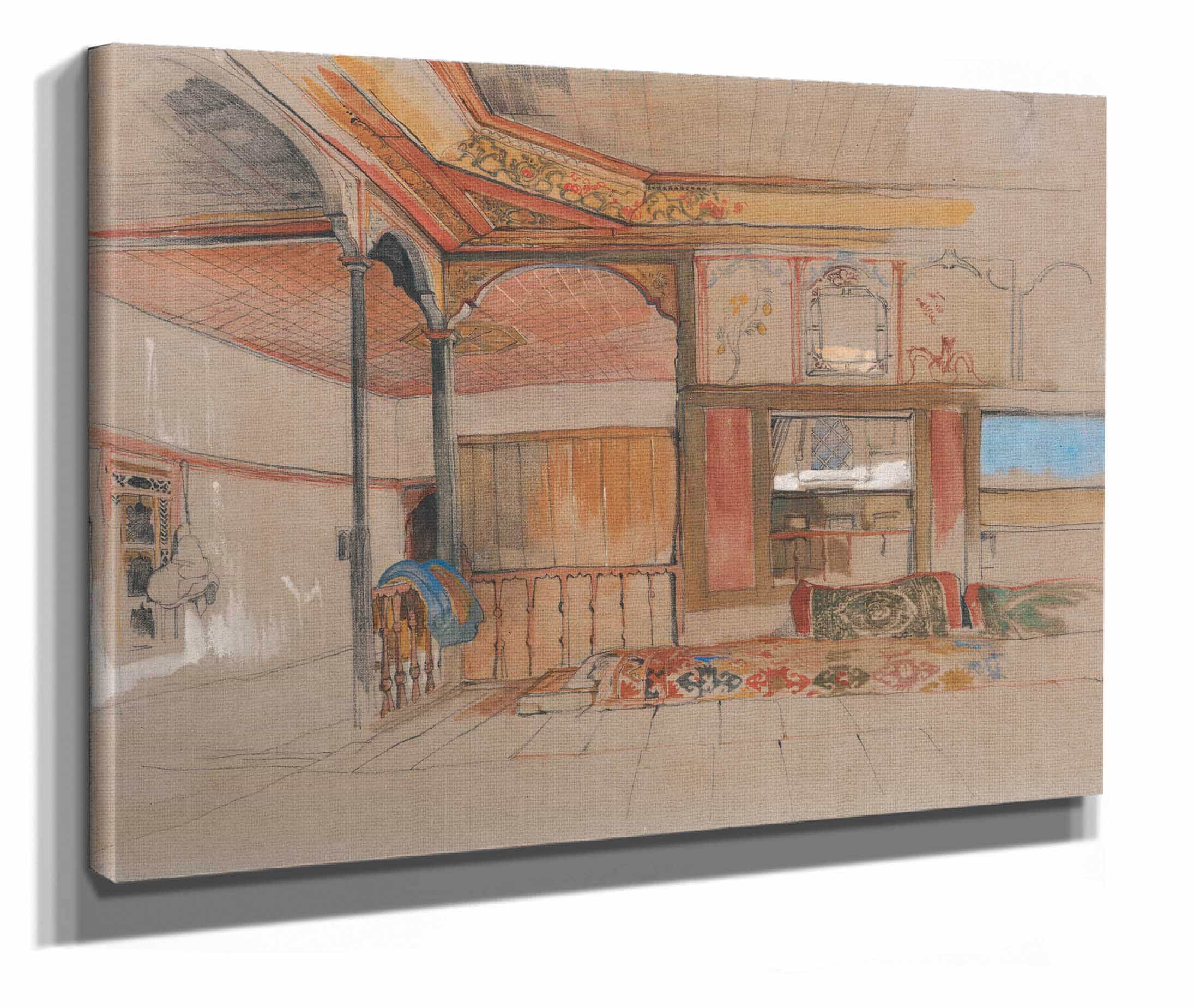 Interior Of An Eastern House Between And by John Frederick Lewis