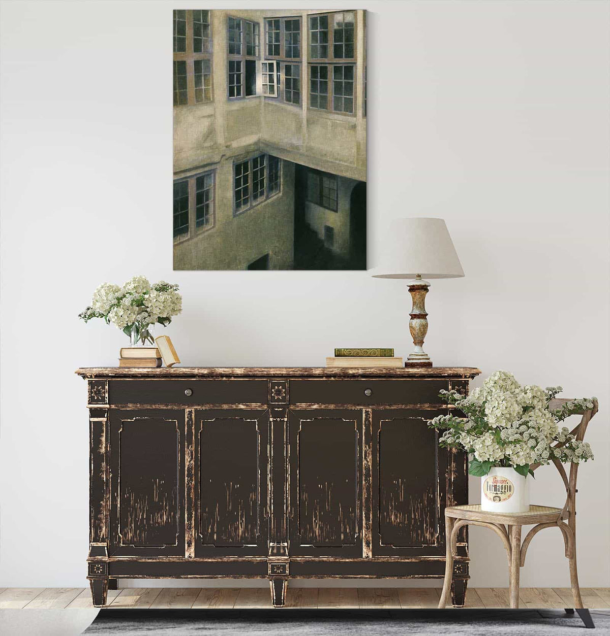Interior Of Courtyard Strandgade by Vilhelm Hammershoi