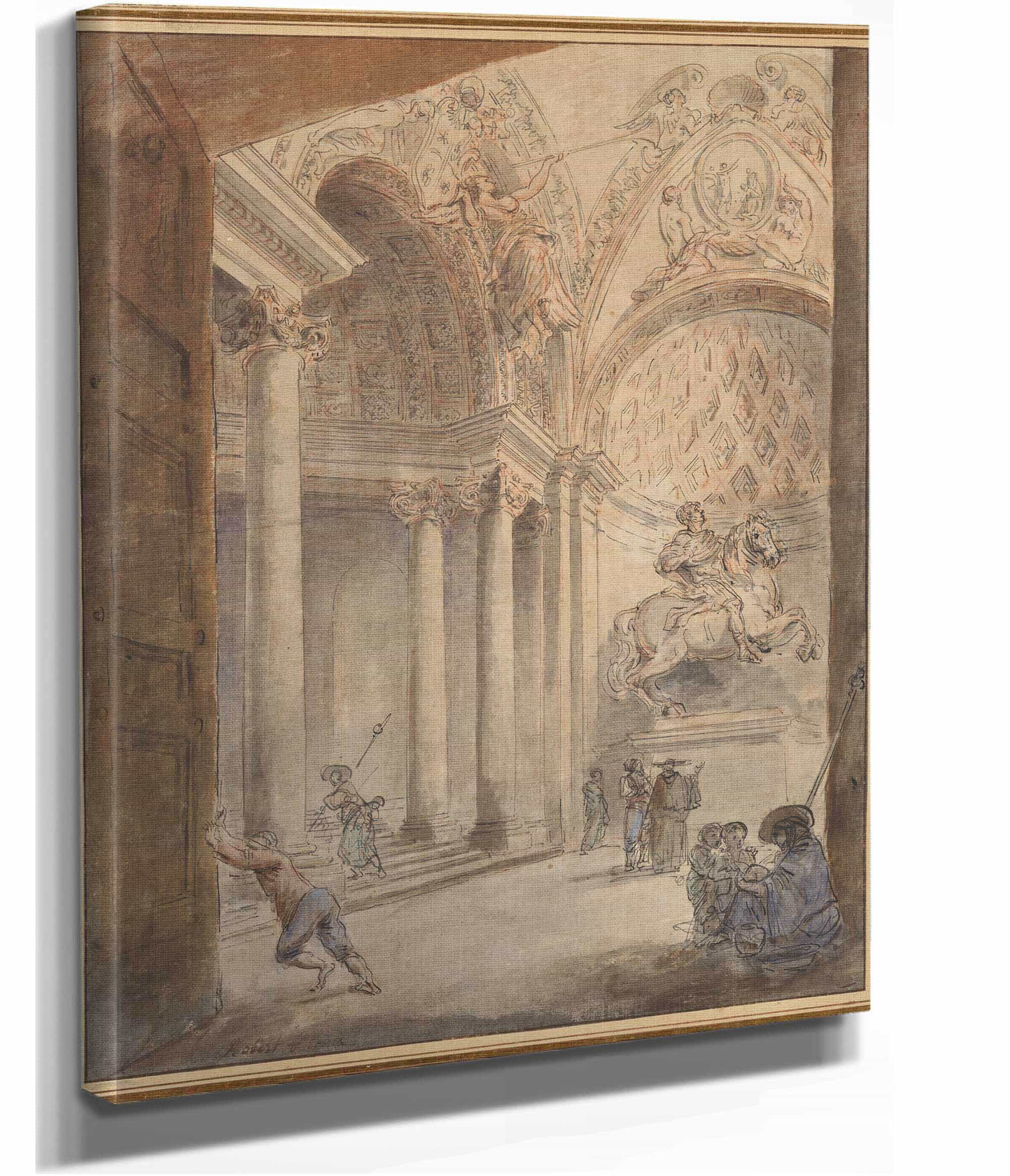 Interior Of Saint Peters by Hubert Robert