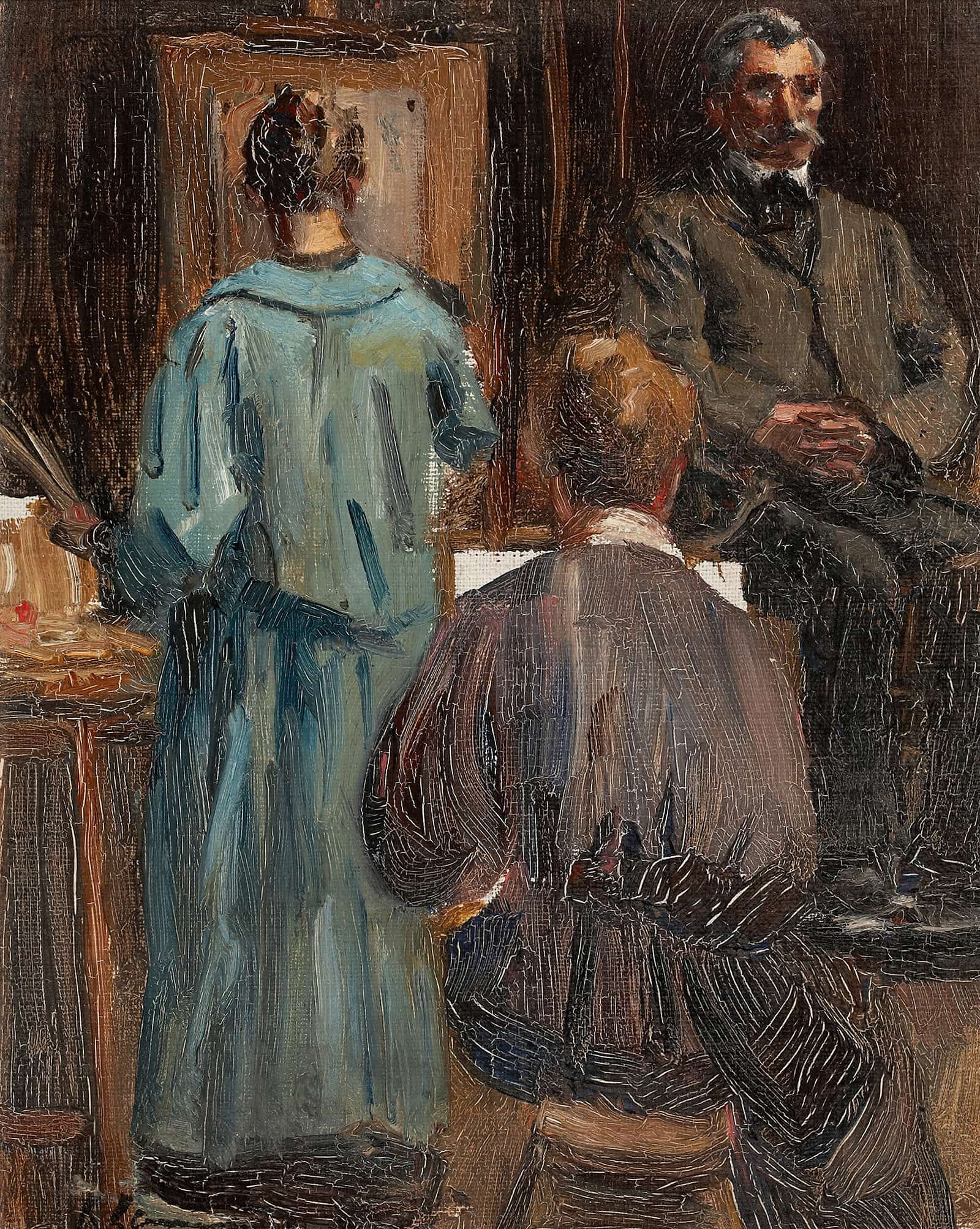 Interior Of The Artists Studio by Sir John Lavery