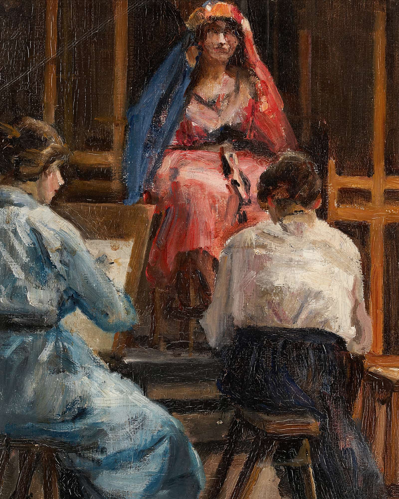 Interior Of The Artists Studio by Sir John Lavery