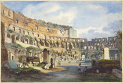 Interior Of The Colosseum by Ippolito Caffi
