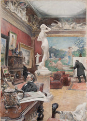 Interior Of The Furstenberg Gallery by Carl Larsson