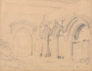 Interior Of The Ruins Of Yarmouth Priory by John Sell Cotman
