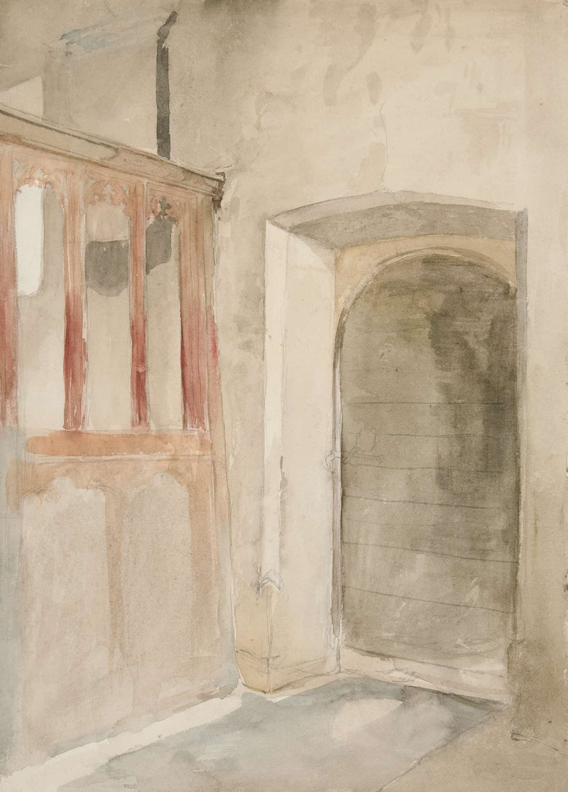 Interior Study by Edwin Austin Abbey