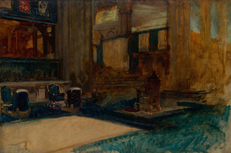 Interior Study Of Westminster Abbey For The Coronation Of King Edward Vii by Edwin Austin Abbey