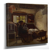 Interior View Of A Uusimaa Living Room  by Albert Edelfelt