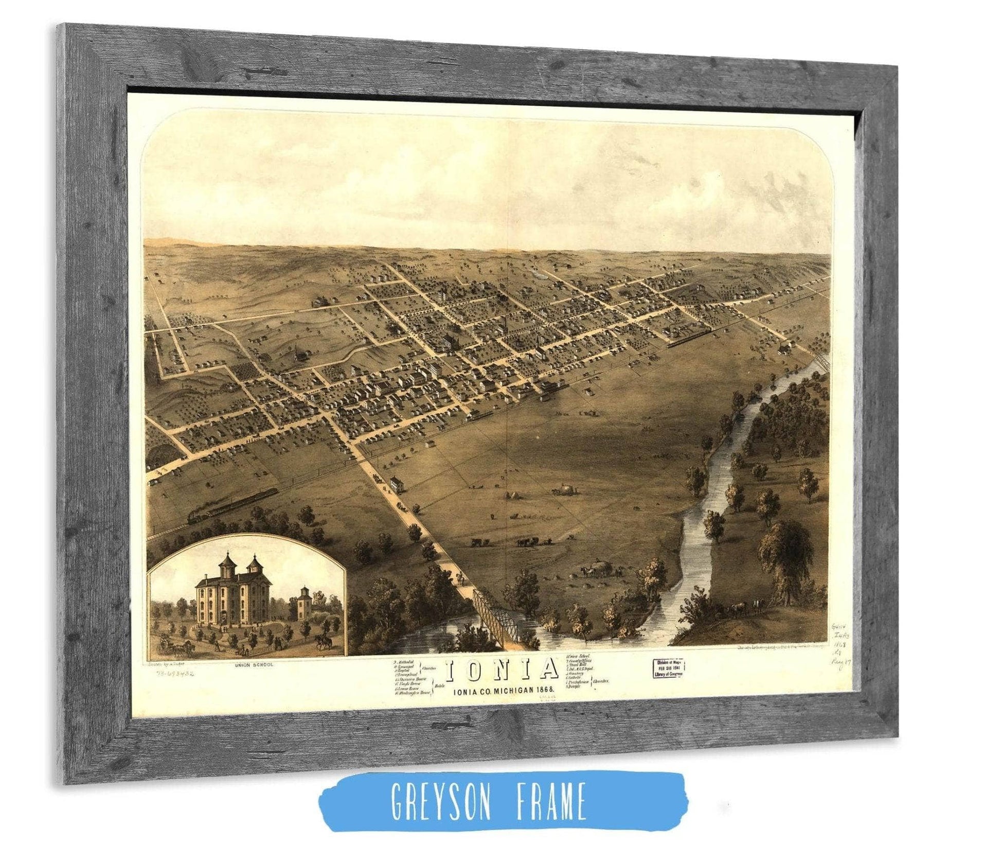 Ionia Ionia Co Michigan 1868 State of Michigan